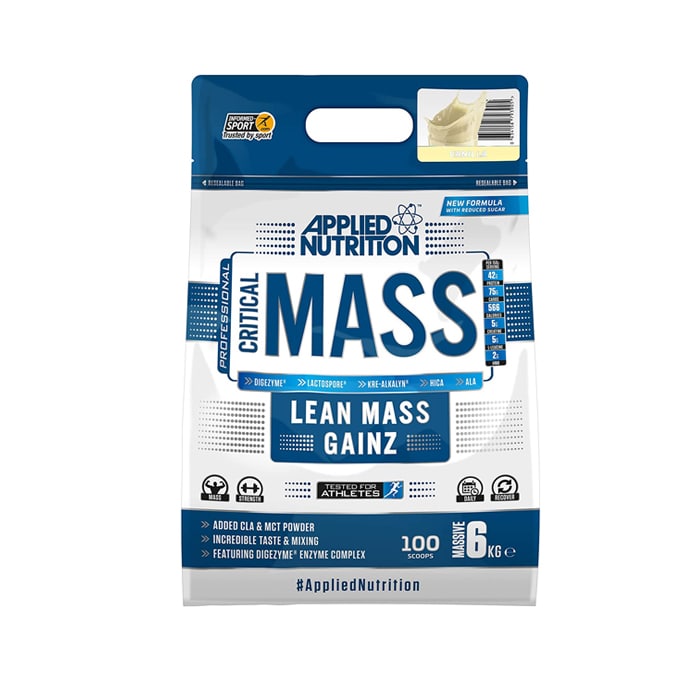 CRITICAL MASS PROFESSIONAL - Vanilla - Main Applied Nutrition Critical Mass Professional Low Sugar 6kg - Vanilla