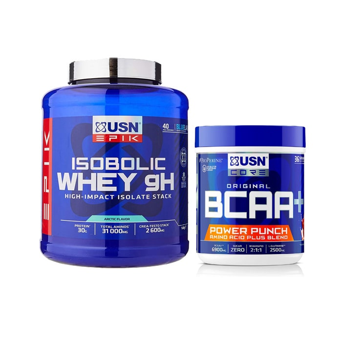 ISO WHEY PROTEIN With BCAA - Main USN Isobolic Whey GH Protein With BCAA Power Punch Cherry