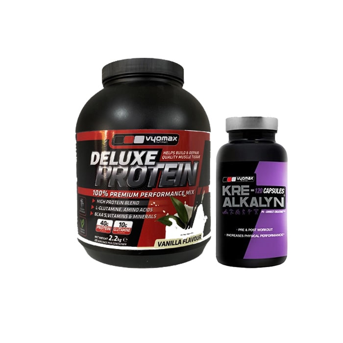Kre-Alkalyn-Delux-Protein-min Kre-Alkalyn 120 Capsule supplement Vyomax Deluxe Protein Powder