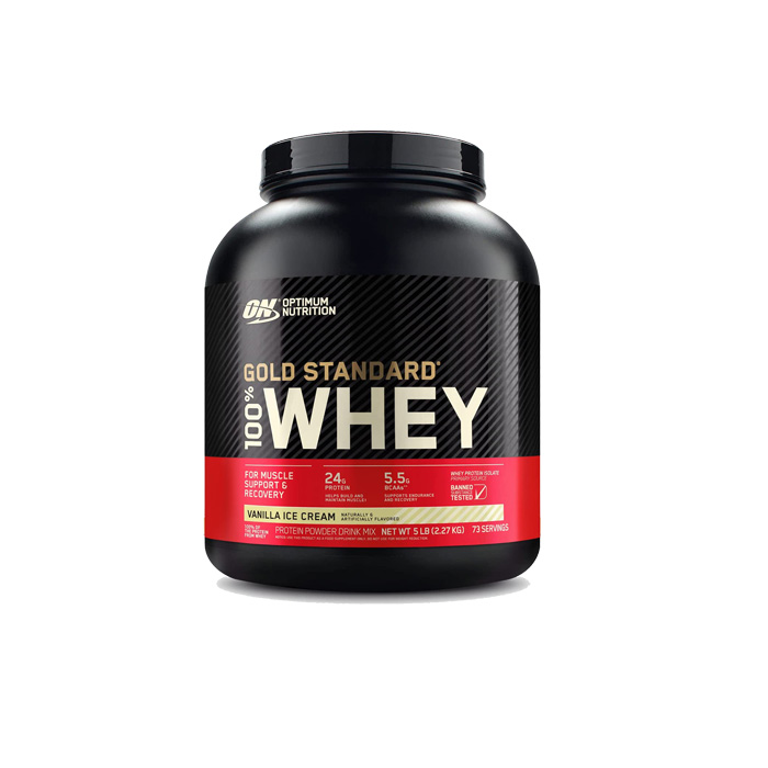 Whey-Vanilla-IceCream-- Optimum Nutrition Gold Standard 100% Whey Vanilla Ice Cream