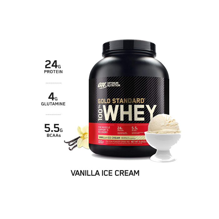 Whey-Vanilla-IceCream-4 Optimum Nutrition Gold Standard 100% Whey Vanilla Ice Cream